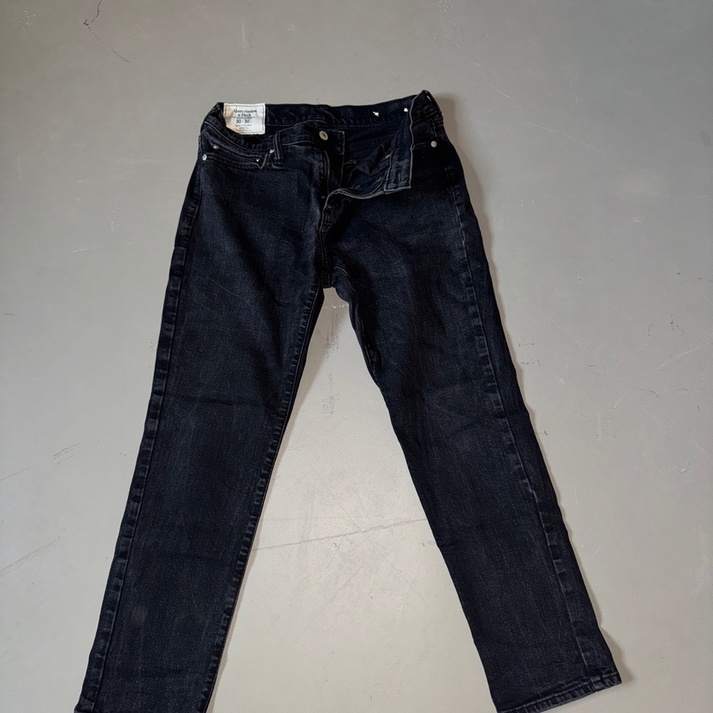 Abercrombie & Fitch Black Straight Jeans